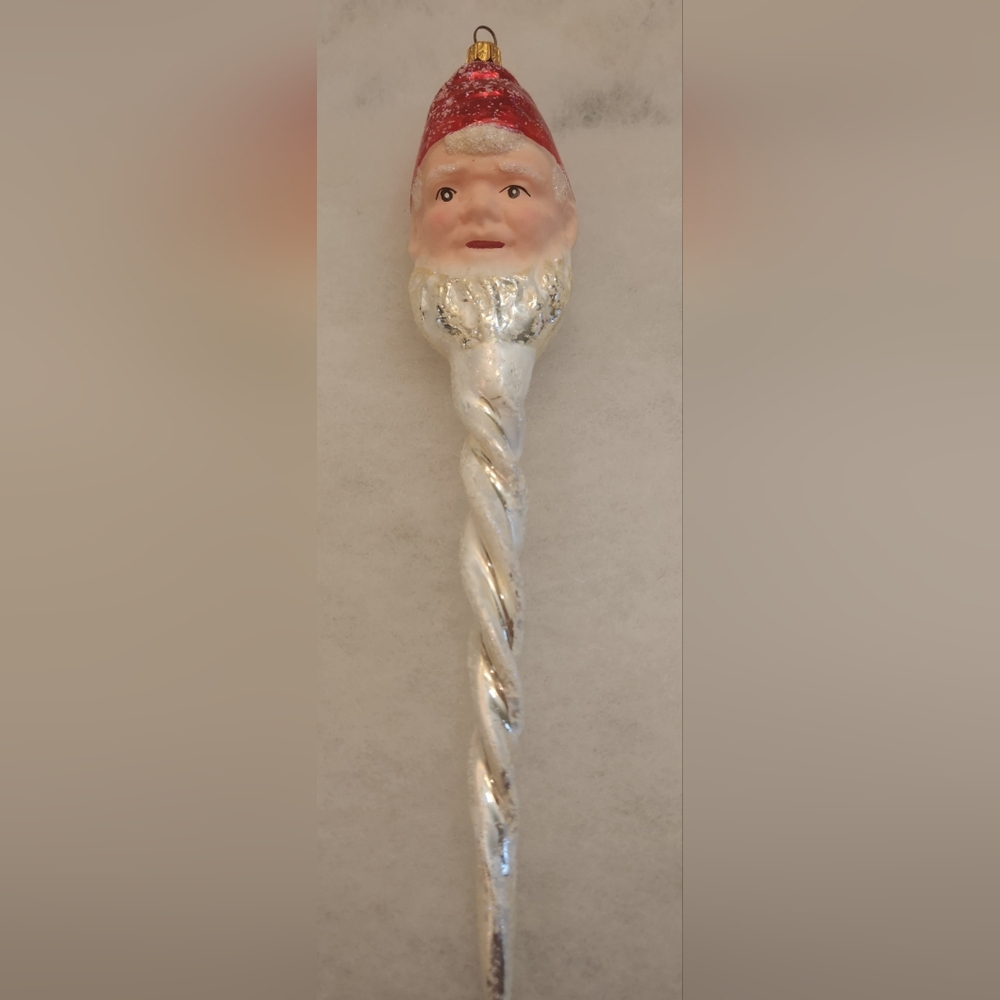 Christopher Radko Elfcicle Icicle Glass Ornament 9" excellent condition